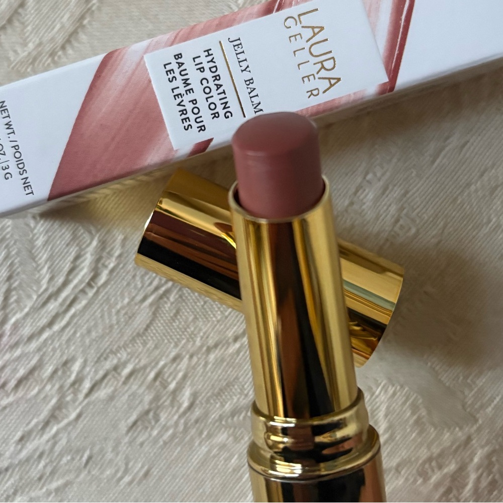 Laura Geller Jelly Balm Lipstick Lipgloss in Cocoa Motion BNIB